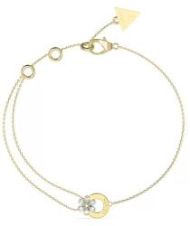 Guess Gyengéd aranyozott karkötő virággal Lily JUBB05111JWYG 18, 4 cm