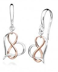 Silver Cat Romantikus bicolor fülbevaló Végtelen szerelem SC448