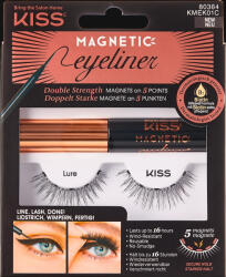 KISS Mágneses műszempillák szemhéjtussal 01 Lure (Magnetic Eyeliner & Lash Kit)