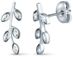 Vuch Bájos acél fülbevaló cirkónium kövekkel Zotie Silver