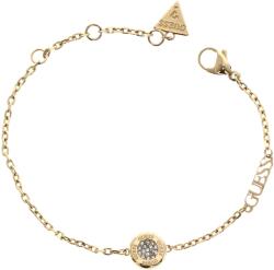 Guess Stílusos aranyozott karkötő cirkónium kövekkel Stylish Guess JUBB04594JWYG 21 cm