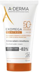 A-DERMA Bőrpuhító, védő krém SPF 50+ Exomega Control (Emollient Solar Cream) 150 ml
