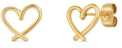 Vuch Minimalista aranyozott fülbevaló Szívek Emery Gold