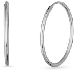 Vuch Időtlen acél karika fülbevaló Silver Yetta