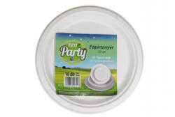 TUTI Papírtányér, kerek, 22 cm, 10 db, 'Party' (KHMU275) (KHMU275)