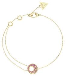 Guess Stílusos aranyozott karkötő Blooming Summer JUBB05227JWYGPK 18, 5 cm