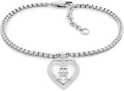 Tommy Hilfiger Stílusos acél karkötő Monogram Heart 2780920