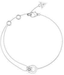Guess Gyengéd acél karkötő virággal Lily JUBB05111JWRH 18, 4 cm
