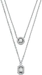 Michael Kors Bájos dupla ezüst nyaklánc Brilliance MKC1745CZ040