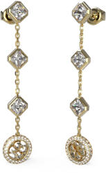 Guess Hosszú aranyozott fülbevaló cirkónium kövekkel 4G Crush JUBE04157JWYGT/U