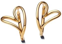 Pandora Aranyozott karika fülbevaló szívek Shine 263807C00