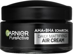 Garnier Mattító arckrém AHA + BHA Charcoal Pure Active (Daily Mattifying Air Cream) 50 ml