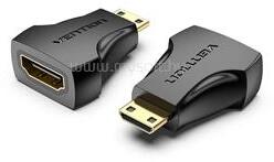 Vention mini HDMI/M -> HDMI/F 4K adapter (fekete) (AISB0) (AISB0)