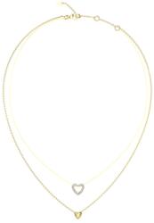 Guess Dupla aranyozott nyaklánc szívekkel Beloved JUBN05026JWYGT/U