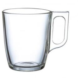  Üvegpohár, füllel, 6 db-os szett, 25cl, 'CoffeeTime' (KHPU281) (KHPU281)