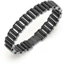 Guess Fekete acél karkötő férfiaknak Race JUMB04411JWGMT/U