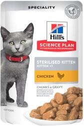 Hill's Science Plan 48x85g Hill's Science Plan Sterilised Kitten nedves macskatáp - Csirke