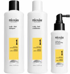 Nioxin Hajápoló szett vékonyszálú, enyhén elvékonyodó természetes hajra System 1