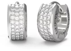 Guess Időtlen acél karika fülbevaló cirkónium kövekkel Stylish Guess JUBE04583JWRHT/U