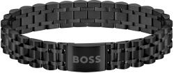 HUGO BOSS Elegáns fekete férfi karkötő Owan 1580646