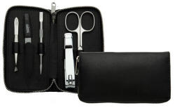 DuKaS Fekete manikűrkészlet férfiaknak 6 db Premium Line