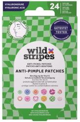 Wild Stripes Hidrokolloid akné elleni tapaszok hialuronsavval Groovy Protect (Anti-Pimple Patches) 24 db