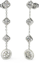 Guess Hosszú acél fülbevaló cirkónium kövekkel 4G Crush JUBE04157JWRHT/U