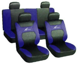 Autolife Univerzális 8 részes üléshuzat szett - fekete-kék UL-AG28458/BL (6818BL)