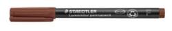 STAEDTLER Alkoholos marker, OHP, 0, 6 mm, 'Lumocolor 318 F', barna (TS3187) (TS3187)
