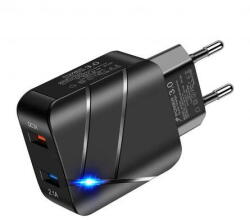 TED Electric Alimentator (Incarcator) de la retea (230V) la 2 x USB : 1x2, 1A + 1x3A FAST Charge 3 TED600137 (A0113655)