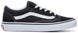 Vans Vans, Old Skool nyersbőr és vászon sneaker, Fekete/Fehér, 30 EU (VN000W9T6BT-12.5)