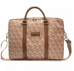 GUESS GCube Stripes tablet táska 16" barna (GUCB15HGCFSEW)