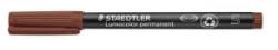 STAEDTLER Alkoholos marker, OHP, 0, 4 mm, 'Lumocolor 313 S', barna (TS3137) (TS3137)