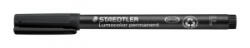 STAEDTLER Alkoholos marker, OHP, 0, 6 mm, 'Lumocolor 318 F', fekete (TS3189) (TS3189)