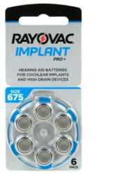 Rayovac Baterii Aparat Auditiv 675A 640mAh 1.45V Implant Pro+ Blister 6 (A0115364)