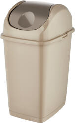 Dünya Plastik Slim billenőfedeles szemetes Homok 5L (09401)