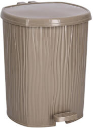 Özer Plastik Waves pedálos szemetes kivehető vödörrel Bézs 11L (DL002)