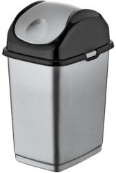 Dünya Plastik Slim billenőfedeles szemetes Antracit 5L (09401)