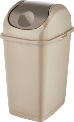 Dünya Plastik Slim billenőfedeles szemetes Homok 10L (09402)