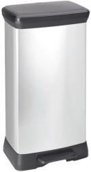 Keter fémhatású pedálos szögletes szemetes 50L (187177)