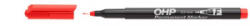 ICO Alkoholos marker, OHP, 0, 5 mm, F, , piros (THPFP) (TICOHPFP) - aqua