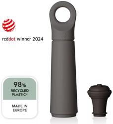  Vacu Vin Loop Vákuumpumpa borzár Design (1 db dugóval) Graphite