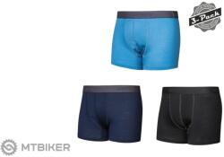 Sensor MERINO ACTIVE 3 db-os boxeralsó, fekete/kék/mélykék (XL)