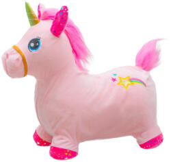 Baby Mix Plüss felfújható ugráló ló hangokkal Baby Mix Egyszarvú