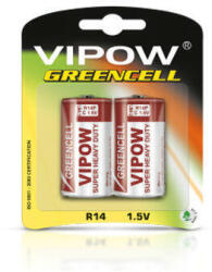 VIPOW Baterie Greencell R14 Blister 2 Buc (bat0083b)