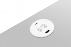 Fellowes Incarcator Wireless, Power-Spot Filex, Qi, USB A+C, AC, alb, Fellowes 681089
