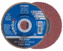 Pferd Disc lamelar slefuire otel/inox Pferd SG STEELOX, 125x22.23mm, G80 (PFF125A80SG)