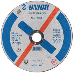 Unior Disc taiere otel Unior 1200/1, 230x22.23x3mm (UN610487) - constructii-mag Disc de taiere