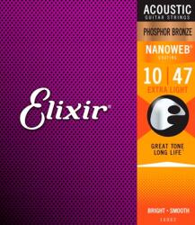 Elixir húrok 16002 (10-47) Akusztikus gitár húrok (16002)