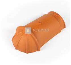 Tondach-Wienerberger Tondach sajtolt kezdő gerinccserép Natur téglavörös (rögzítőcsavarral) (268721)